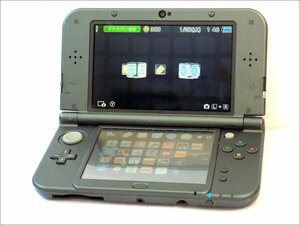  junk NINTENDO nintendo *New Nintendo 3DS LL/RED-001 metallic black 3D screen body only the liquid crystal is defective 