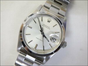  beautiful goods ROLEX Rolex *PRECISION Precision /6694* oyster Date silver face antique watch pra windshield body only 