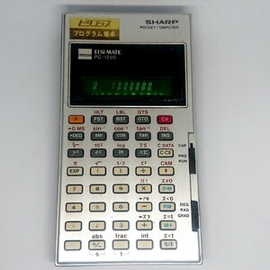 Sharp Pythagoras Pocket Computer Sharp PC-1200 1977 Программные расчеты научные калькуляторы