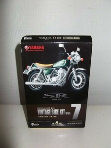 F-toys VINTAGE BIKE KIT 1/24 Vol.7 YAMAHA SR400 Vintage bike kit ef toys half finished assembly kit 02 2006 year black special 