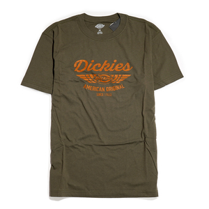 【 新品本物 USA購入】Dickies ディッキーズ■ Original Graphic Tee ■ モスグリーン / XL ■ 半袖 ロゴ グラフィック Tシャツ CC-01