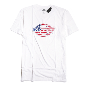 【 新品本物 USA購入】Dickies ディッキーズ■ American Flag Graphic Tee ■ ホワイト / L ■ 半袖 ロゴ グラフィック Tシャツ AR-01