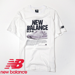【新品本物 USA購入】New Balance ニューバランス ■ 574 T-Shirt ■ ホワイト白 / S ■半袖 ロゴ Tシャツ NB567
