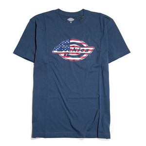 【 新品本物 USA購入】Dickies ディッキーズ■ American Flag Graphic Tee ■ ネイビー / L ■ 半袖 ロゴ グラフィック Tシャツ AR-01