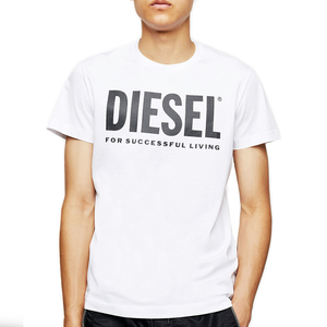 【新品本物 EU購入】DIESEL ディーゼル■ Logo Graphic Tee ■ ホワイト / XS ■スリムフィット グラフィック ロゴT タイト Tシャツ SXED