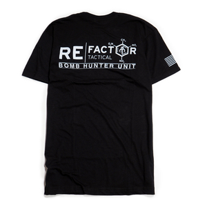 【新品本物 USA購入】RE Factor Tactical リファクターテクニカル■ Bomb Hunter T-Shirt ■ ブラック / M ■ミリタリー Tシャツ サバゲー