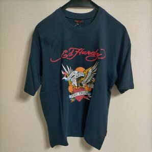 ED HARDY 天竺Tシャツ M・L・LL 新品 イーグル ネイビー
