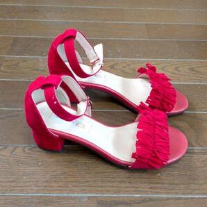 MUSE WINK ヒールサンダル レッド 新品