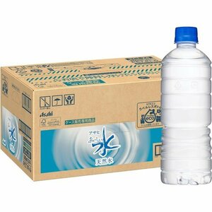  new goods natural water PET600ml×24ps.@.... water Asahi drink label less bottle 115