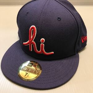 未使用タグ付! IN4MATION HAWAII ハワイ イン4メーション NEW REA 59FIFTY 7 7/8 hi キャップ ネイビー/ レッド刺繍 希少！