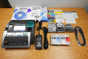 [ point character Tepra ] used KINGJIM PRO SR6700D( extra : Note PC SR6700D for PC label soft install settled )