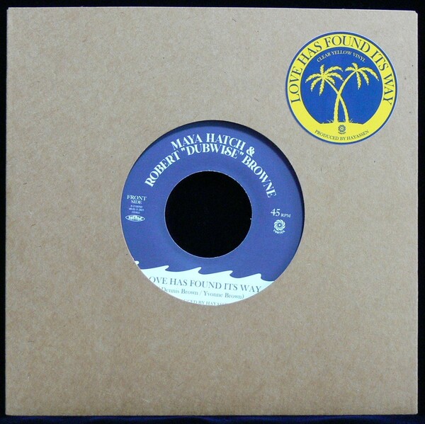 [未使用品][送料無料] MAYA HATCH & ROBERT &#34;DUBWISE&#34; BROWNE / LOVE HAS FOUND ITS WAY [アナログレコード 7]