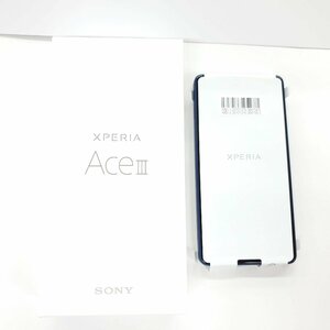 【未使用品】国内版 SIMフリー スマートフォン SONY XPERIA ACEⅢ SOG08 4GB/64GB ブラック