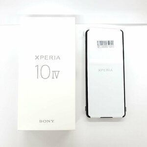 【未使用品】国内版 SIMフリー スマートフォン SONY XPERIA 10Ⅳ SOG07 6GB/128GB ブラック