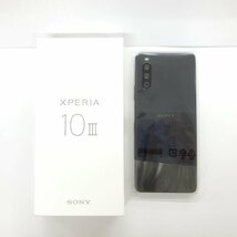 【未使用品】国内版 SIMフリー スマートフォン SONY XPERIA 10 Ⅲ SOG04 6GB/128GB ブラック_画像2