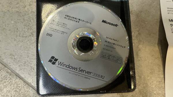 Microsoft Windows Server 2008 R2 Standard 1-4cpu 5CAL DVDあり プロダクトキー付き　そのほかNEC　Express 5800 DVD　送料無料