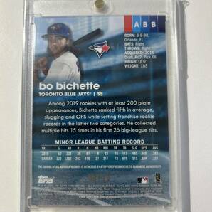 TOPPS 2020 MLB Stadium Club Bo Bichette RC auto Rainbow Foil /10の画像2