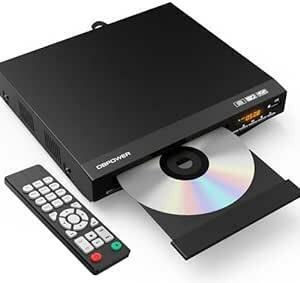 DBPOWER 1080P HDMI DVDプレーヤー 再生専用 ディスクプレーヤー RCA/HDMIケーブル付属 RCA/HDM