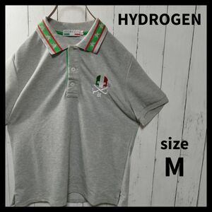 【HYDROGEN】Skull Embroidery Polo Shirt