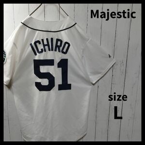 【Majestic】MLB シアトルマリナーズ　イチロー　ユニフォーム　1013