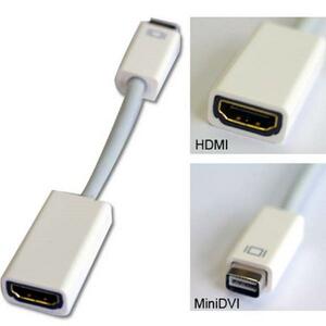 Apple Mac for Mini-DVI To HDMI adapter high quality 