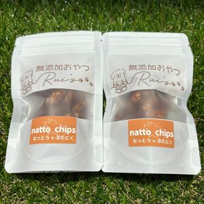 犬の無添加おやつ　natto chips 豚肉味　2袋