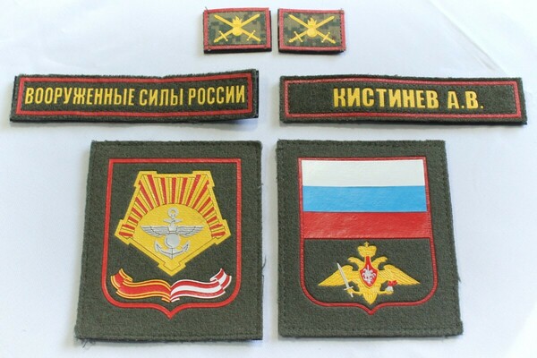 ロシア軍 実物 陸軍 東部軍管区 常勤 PVC ベルクロパッチ フルセット