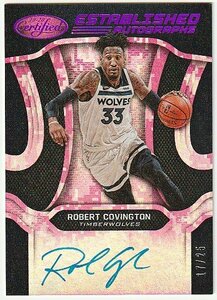 2019-20 PANINI CERTIFIED ESTABLISHED PINK Robert Covington Auto #/25