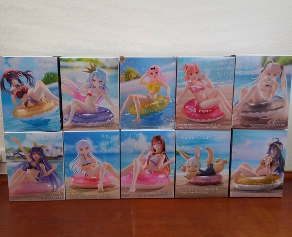 Aqua Float Girls 未開封フィギュア　10種セット　まとめ売り　時崎狂三　アルベド　ナナチ　牧瀬紅莉栖　Angel Beat ヨスガノソラ　Figure