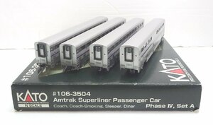 KATO 106-3504 Amtrak Superliner Passenger Car PhaseIV 4両セットA【A'】qjn051610