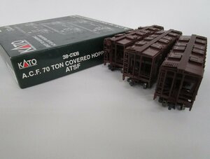 KATO 38-0106 70ｔホッパー ATSF 3両セット【ジャンク】agh051009