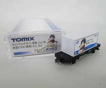 TOMIX オリジナルデザイン貨車 コム1形 鉄道むすめ「黒潮しらら」3ｒｄ【ジャンク】agn041814_画像1