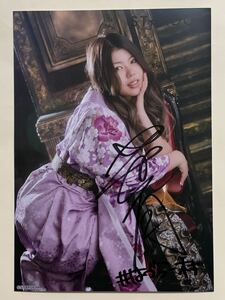  woman Professional Wrestling Star dam leaf month with autograph portrait STARDOM