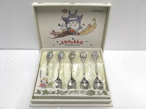 ※送料無料※ Noritake ノリタケ となりのトトロ カトラリー スプーン 5本セット 未使用品 囗G■