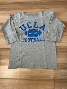 チャンピオン　USA製 フットボールTシャツ T1011 UCLA グレー　7分袖