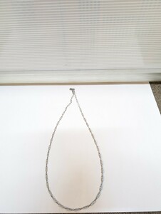 ji van si. necklace silver color Logo chain GIVENCY approximately 80cm accessory 