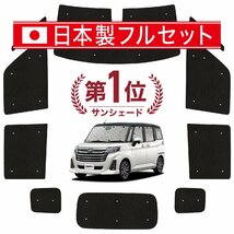 国産/1台フルセット「吸盤＋2個」 ルーミー M900A/M910A系 カーテン シームレス ライト サンシェード 車中泊_画像1