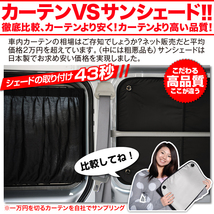 夏直前600円 アルファード ヴェルファイア 20系 カーテン プライバシー サンシェード 車中泊 グッズ フロント ALPHARD_画像7