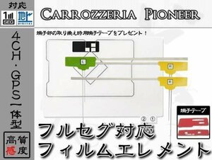 SPH-DA99 GPS一体 地デジ 4ch フィルム アンテナ + 両面テープ カロッツェリア/carrozzeria/アンテナ/カーナビ/補修