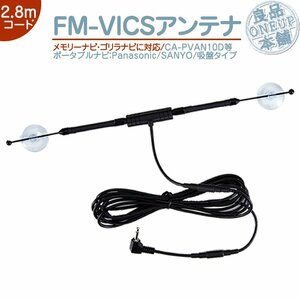 ゴリラ FM-VICS アンテナ パナソニック(Panasonic)サンヨー(SANYO) のメモリーナビ ゴリラ 対応 の FMVICSアンテナ 吸盤