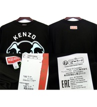 ケンゾー KENZO ■ 【 KENZO ELEPHANT FE55TS1894SG 】 エレファント プリント 半袖 Tシャツ　32914_画像3