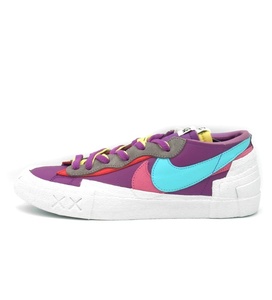 ナイキ NIKE × サカイ sacai × カウズ KAWS ■ 【 BLAZER LOW PURPLE DUSK DM7901 500 】 ブレーザー ロー スニーカー f21838