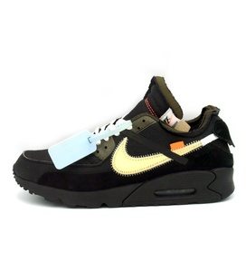 ナイキ NIKE × オフホワイト OFF WHITE ■ 【 AIR MAX 90 BLACK AA7293 001 】 エア マックス 90 ブラック スニーカー　s3086