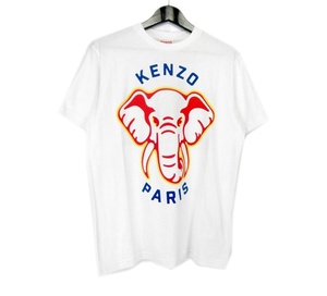 ケンゾー KENZO ■ 【 KENZO ELEPHANT FE55TS1894SG 】 エレファント プリント 半袖 Tシャツ　32908