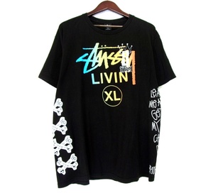 ステューシー STUSSY ■ 【 Multi Print Tee 】 マルチ ロゴ プリント 半袖 Tシャツ w19031