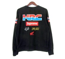 シュプリーム Supreme × ホンダ HONDA 【 Fox Racing Crewneck 】 フォックス レーシング クルーネック スウェット トレーナー w19083_画像2