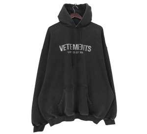 ヴェトモン VETEMENTS ■ 23AW 【 UE54HD240B LIMITED EDITION CRYSTAL LOGO HOODIE 】 クリスタル ロゴ スウェット パーカー　33728