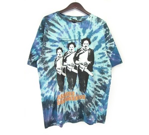 ワコマリア WACKO MARIA × 悪魔のいけにえ ■ 22SS 【 THE TEXAS CHAINSAW MASSACRE TIE DYE T SHIRT 】 半袖 Tシャツ w19283