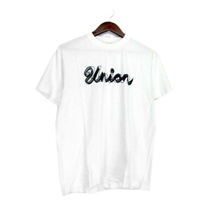 ユニオン UNION ■ 【 LOS ANGELS BRUSH Tee 】 フロント ロゴ 半袖 Tシャツ　h0372