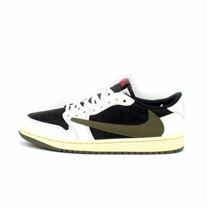 ナイキ NIKE × トラヴィス スコット Travis Scott ■ WMNS AIR JORDAN 1 LOW OG Medium Olive エア ジョーダン 1 ロー スニーカー f21909